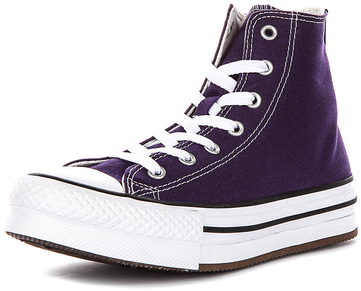 Converse Chuck Taylor All Star Lift Eva A15863C In Purple For Juniors