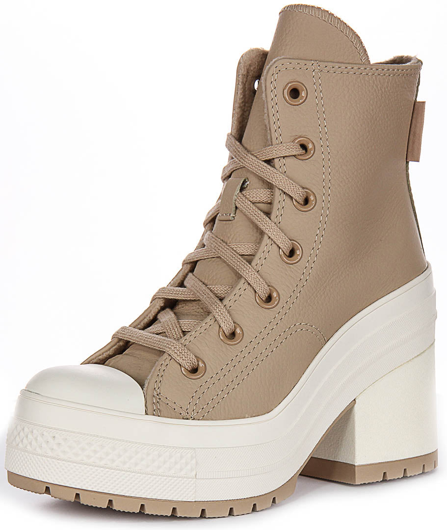 Converse Chuck 70s De Luxe Heel A12345C In Taupe For Unisex
