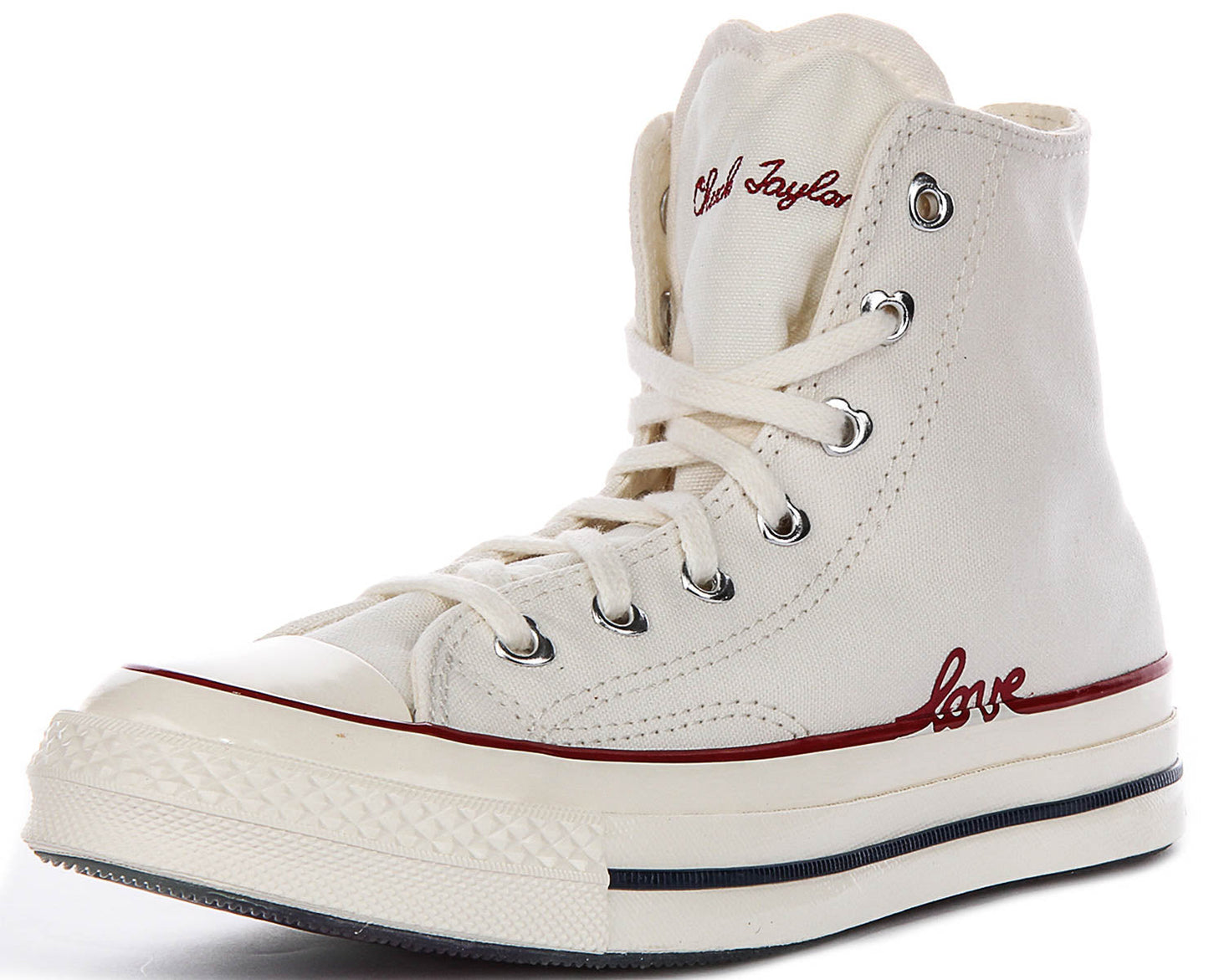 Converse Chuck 70s Hi A19060C In White Red Love