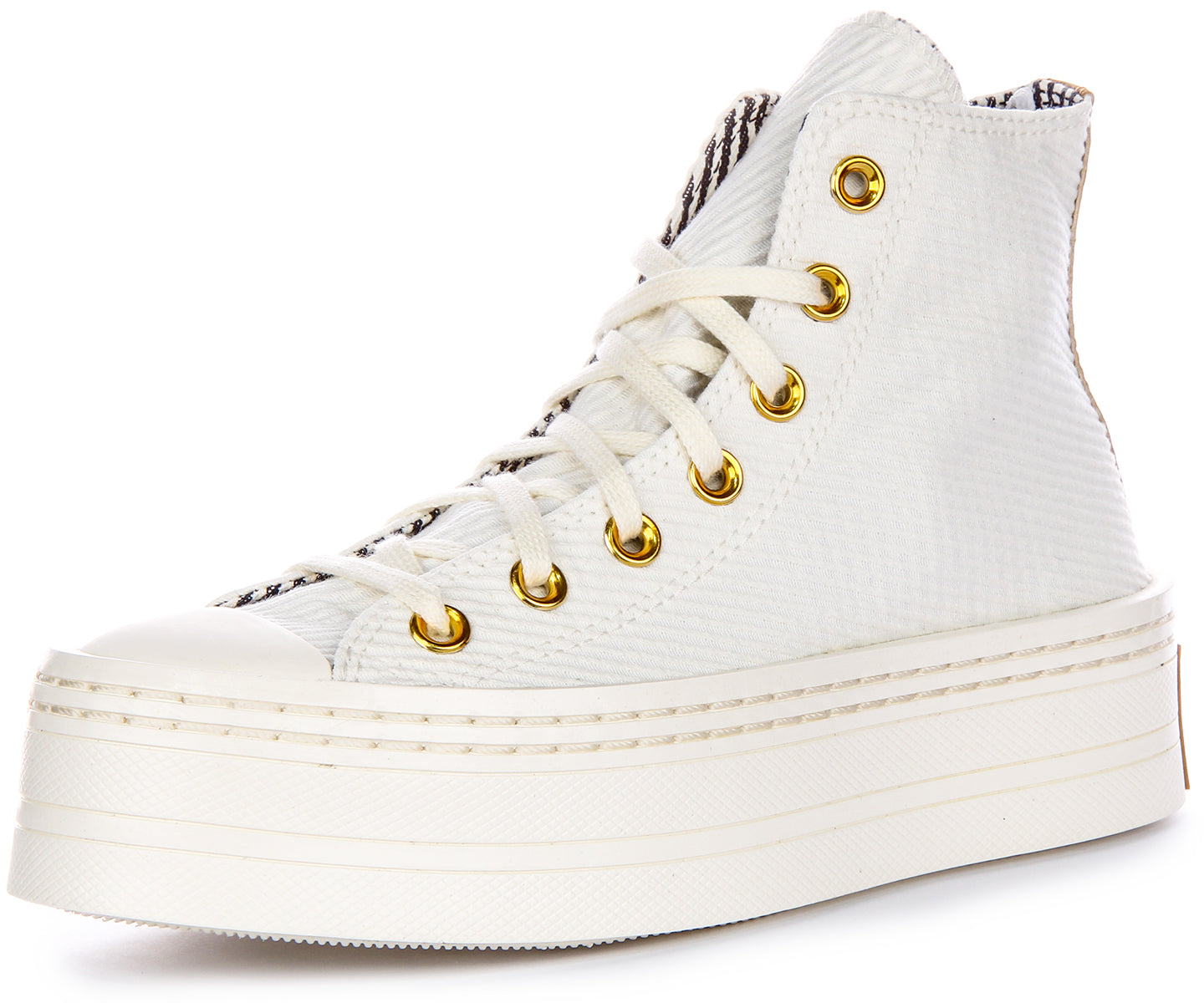 Converse All Star Modern Lift A07204C In White Gold