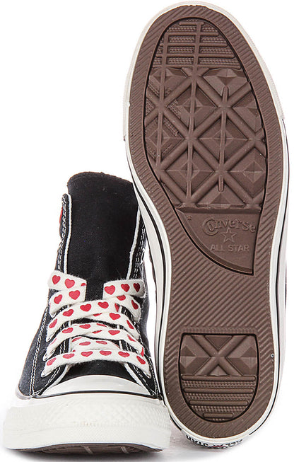 Converse A19064C Valentine's Day In Black Hearts For Junior