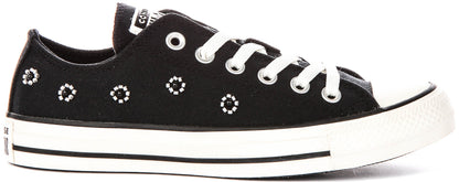 Converse Chuck Taylor A16679C In Black Flower Beads