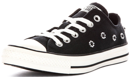 Converse Chuck Taylor A16679C In Black Flower Beads
