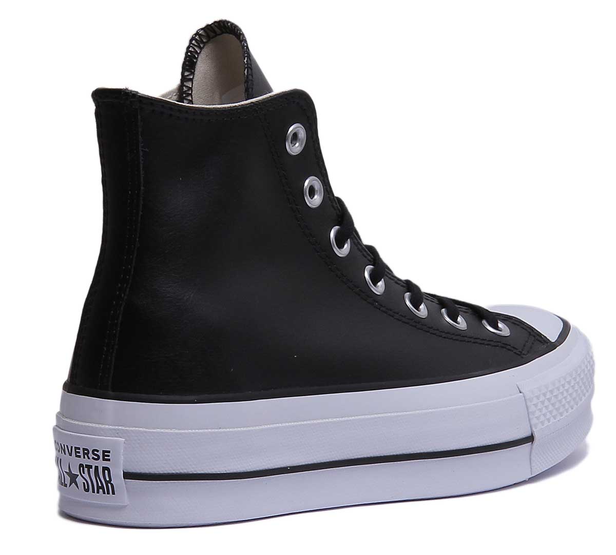 Converse 561675C CT All Star Hi Platform Trainer In Black White For Women