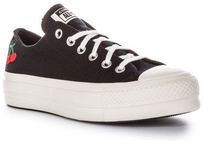Converse All Star Lift Platform A08862C In Black Cherries