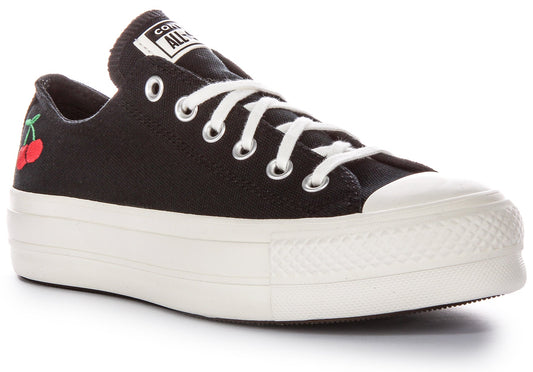 Converse All Star Lift Platform A08862C In Black Cherries