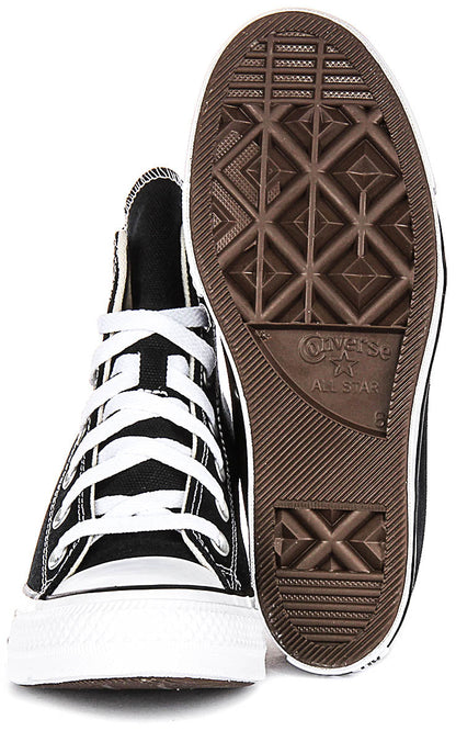 Converse All Star Wedge A11909C In Black White For Women