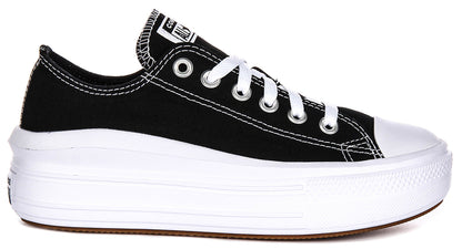 Converse All Star Move 570256C In Black White Platform