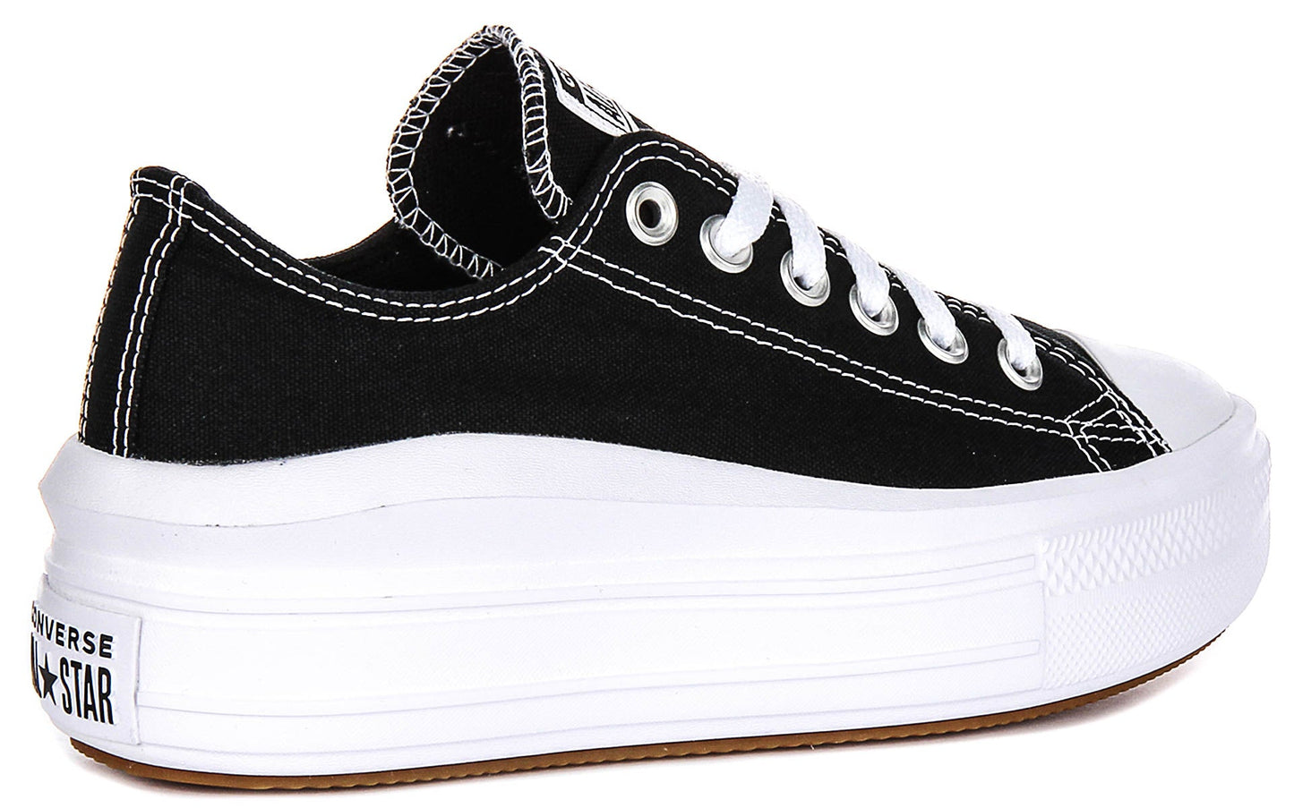 Converse All Star Move 570256C In Black White Platform