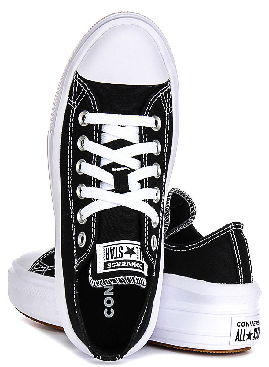 Converse All Star Move 570256C In Black White Platform