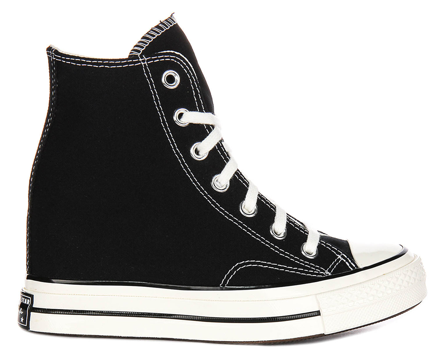 Converse Chuck 70s A12563C Wedge In Black White Platforms