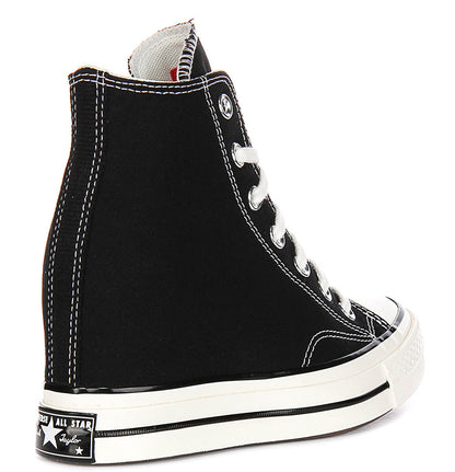 Converse Chuck 70s A12563C Wedge In Black White Platforms