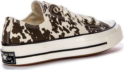 Converse Chuck 70s A10139C In Brown White Cow Print
