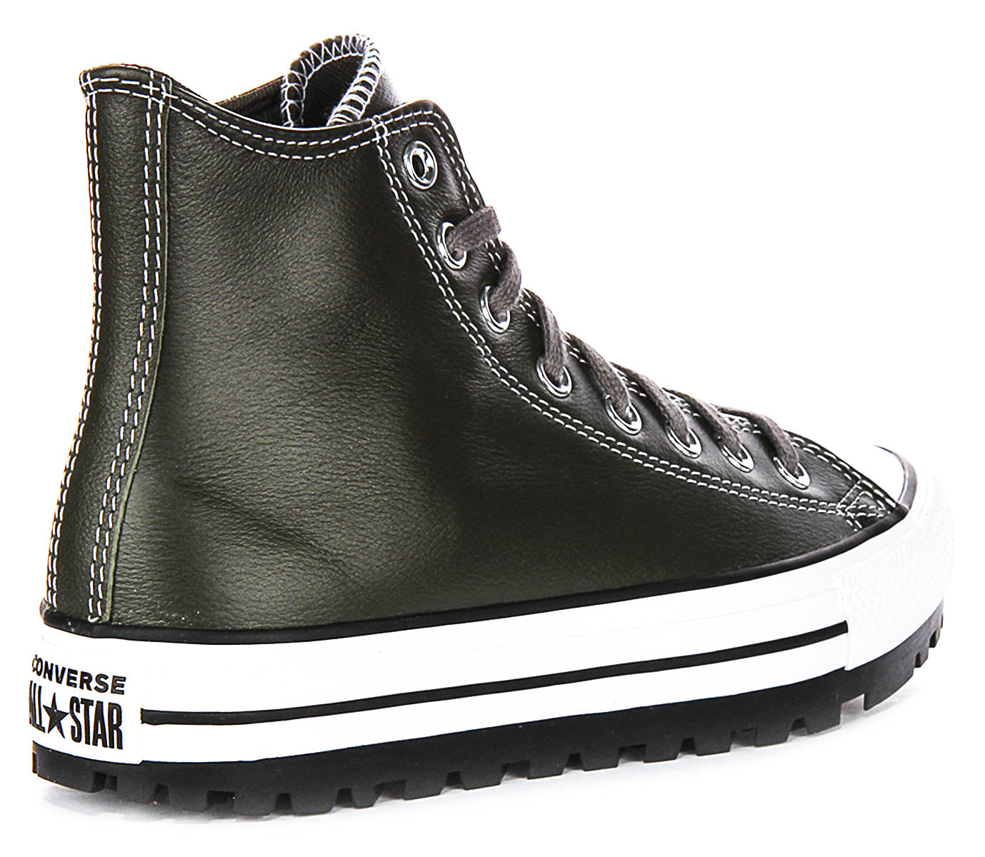 Converse All Star City Trek A09489C In Dark Green Leather
