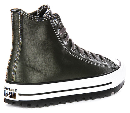 Converse All Star City Trek A09489C In Dark Green Leather