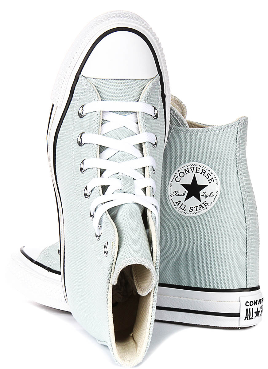 Converse All Star Wedge Hi A13532C In Light Blue For Women