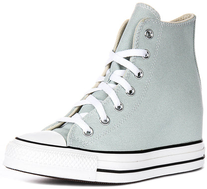 Converse All Star Wedge Hi A13532C In Light Blue For Women