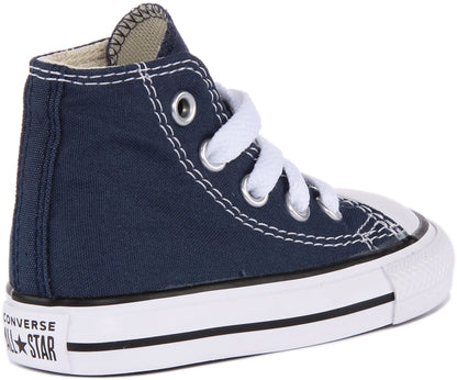Converse All Star High In Navy For Infants