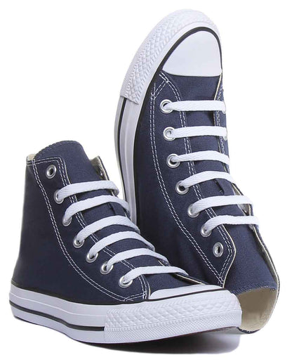 Converse All Star High Core Canvas Trainer In Navy White