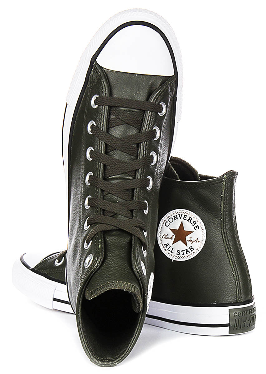 Converse Chuck Taylor A09481C High In Olive Green Leather