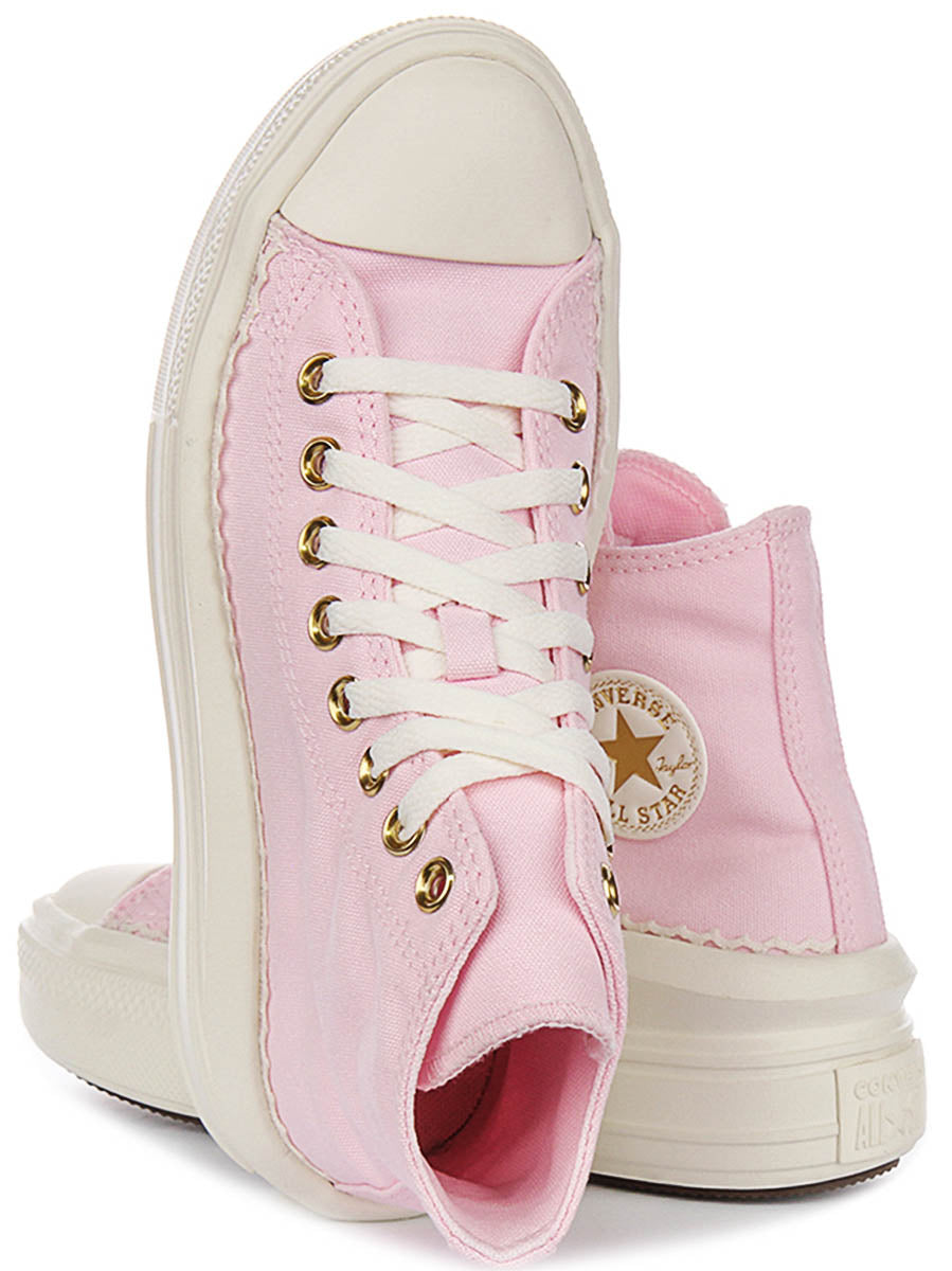 Converse Chuck Taylor All Star Move Hi A15493C In Pink Platform For Women