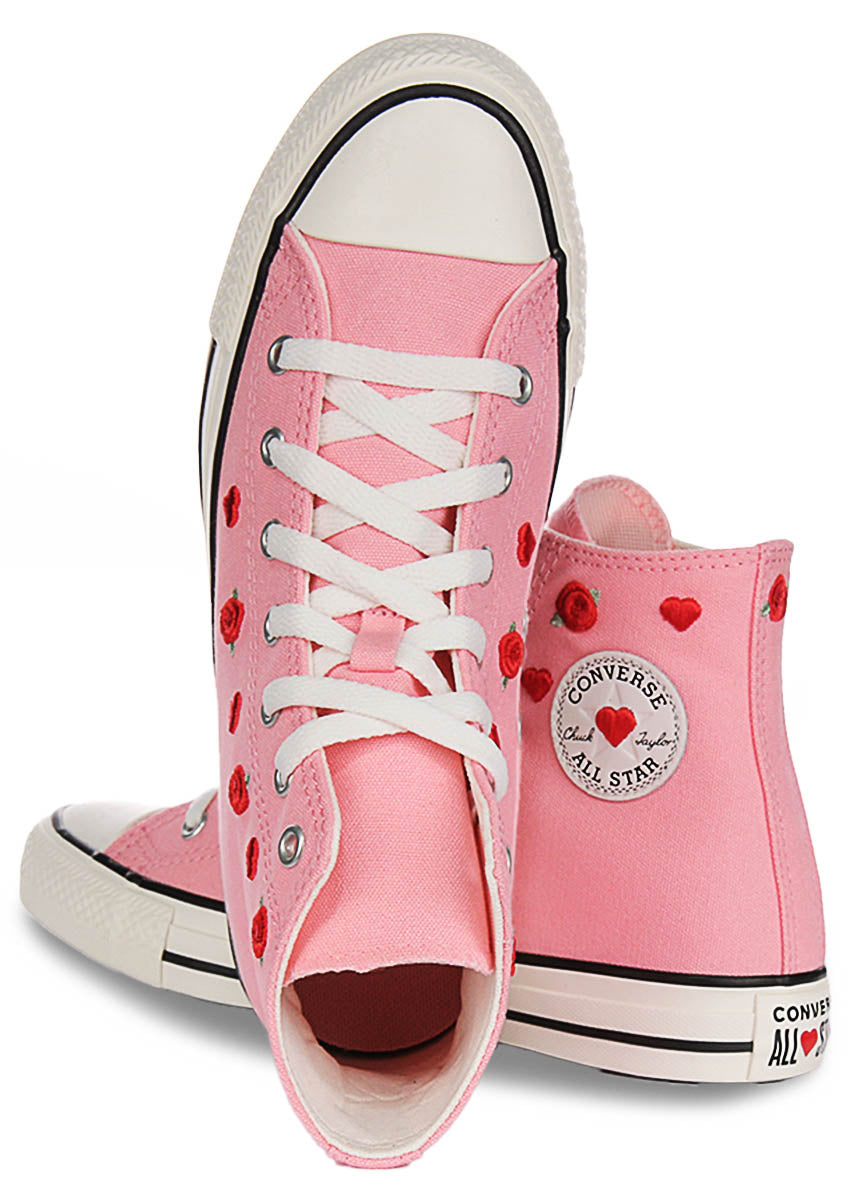 Converse All Star A12624C Heart & Roses In Pink For Junior