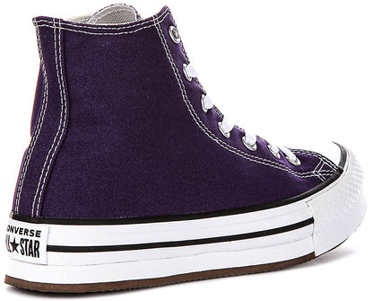 Converse Chuck Taylor All Star Lift Eva A15863C In Purple For Juniors