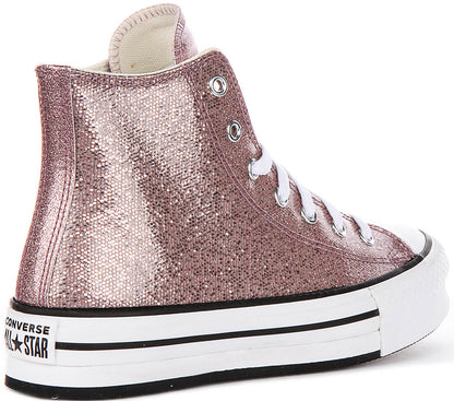 Converse A19097C In Rose Glitter For Junior