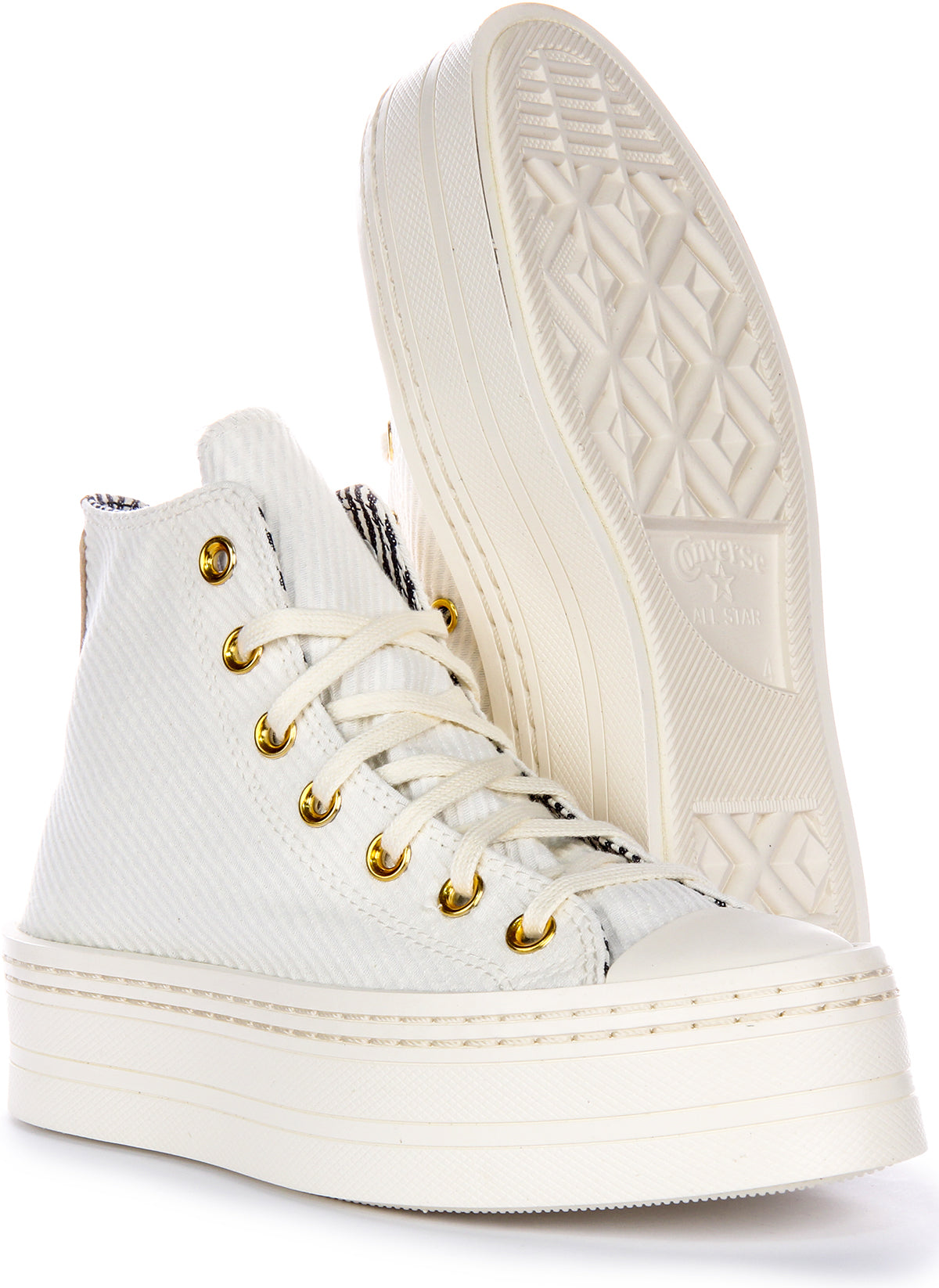 Converse All Star Modern  Lift A07204C In White Gold